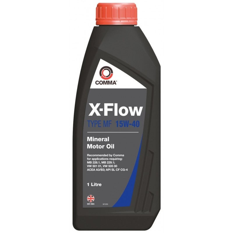 Масло моторное минеральное X-Flow Type MF 15W-40, 1л, Comma