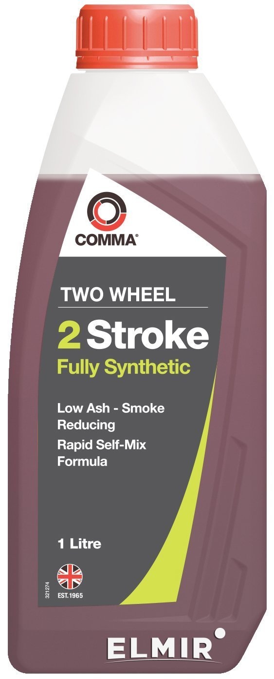 Масло моторное синтетическое TWO WHEEL 2 STROKE FULLY SYNTHETIC, 1л, Comma